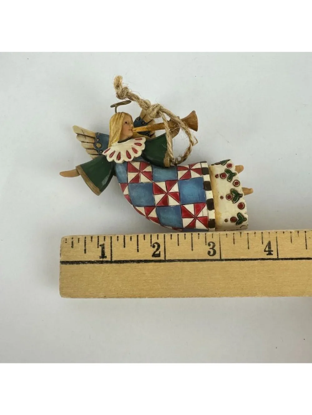 Jim Shore Heartwood Creek Angel Hanging Ornament 2002 Hand-Painted